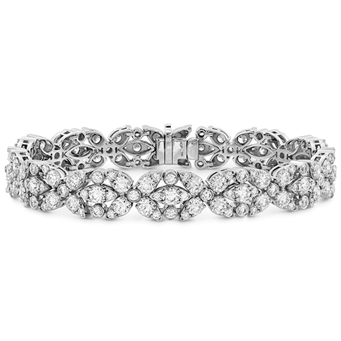 Aerial Double Row Diamond Bracelet - Diamond (600x600), Png Download