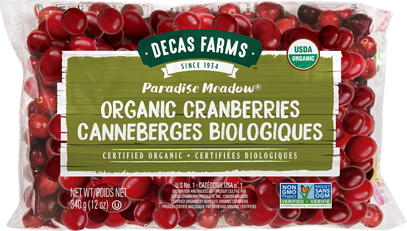 Paradise Meadow Organic Fresh Cranberries - Farms Paradise (800x455), Png Download