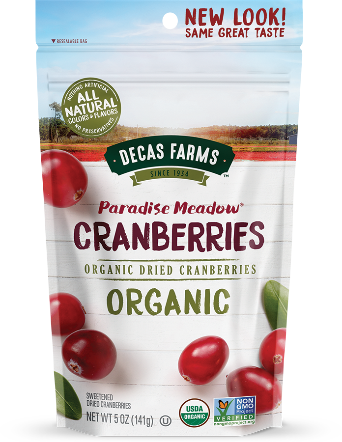 Decas Farms Paradise Meadow Organic Dried Cranberries - Cranberry (696x900), Png Download