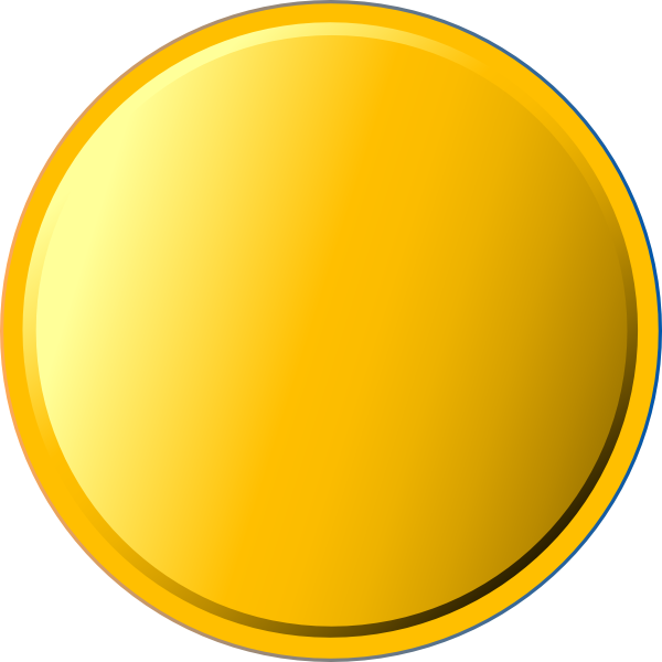 Gold Coin Vector Png (600x600), Png Download