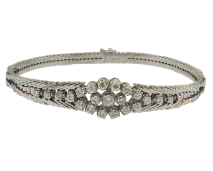 Gold Diamond Bracelet - Bracelet (976x560), Png Download