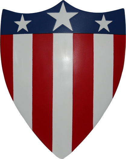 Sideshow Captain America Premium Format Exclusive Statue, - Captain America Shield Original (418x527), Png Download