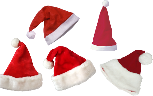 Christmas Santa Hat - Christmas Cap Png Files Downloading (500x313), Png Download