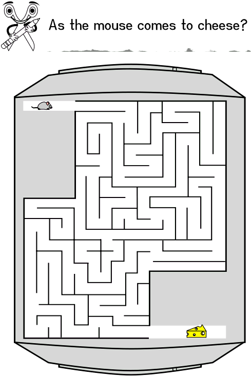 Cb Boring One Day - Maze (563x800), Png Download