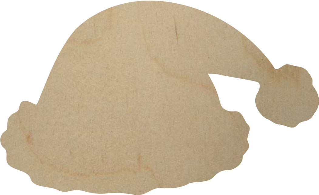 Wooden Santa Hat Cutout Shape - Hat (1124x1690), Png Download