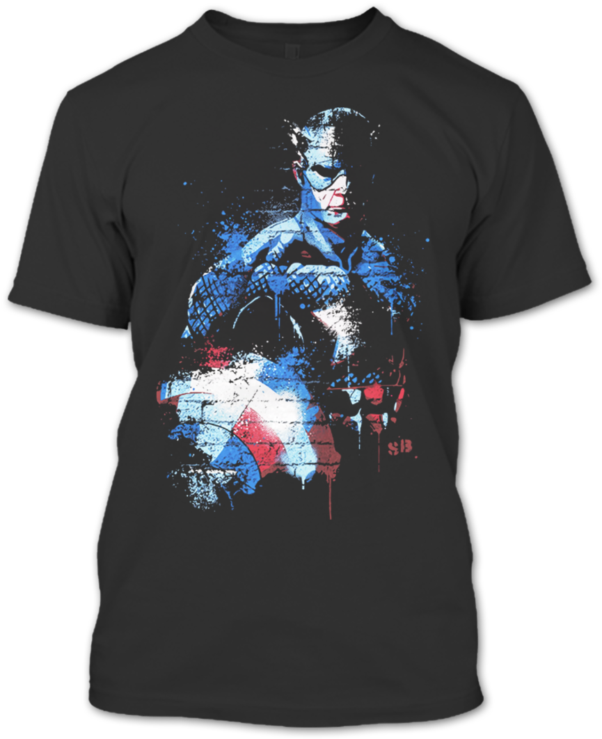 Captain America Shield Metal T Shirt - Captain America Steve Rogers Winter Soldier Civil War (1080x1080), Png Download