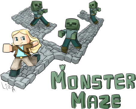 Monster Maze - Wiki (474x389), Png Download