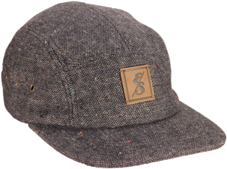291 Charcoal Tweed 5 Panel - Tweed (500x375), Png Download