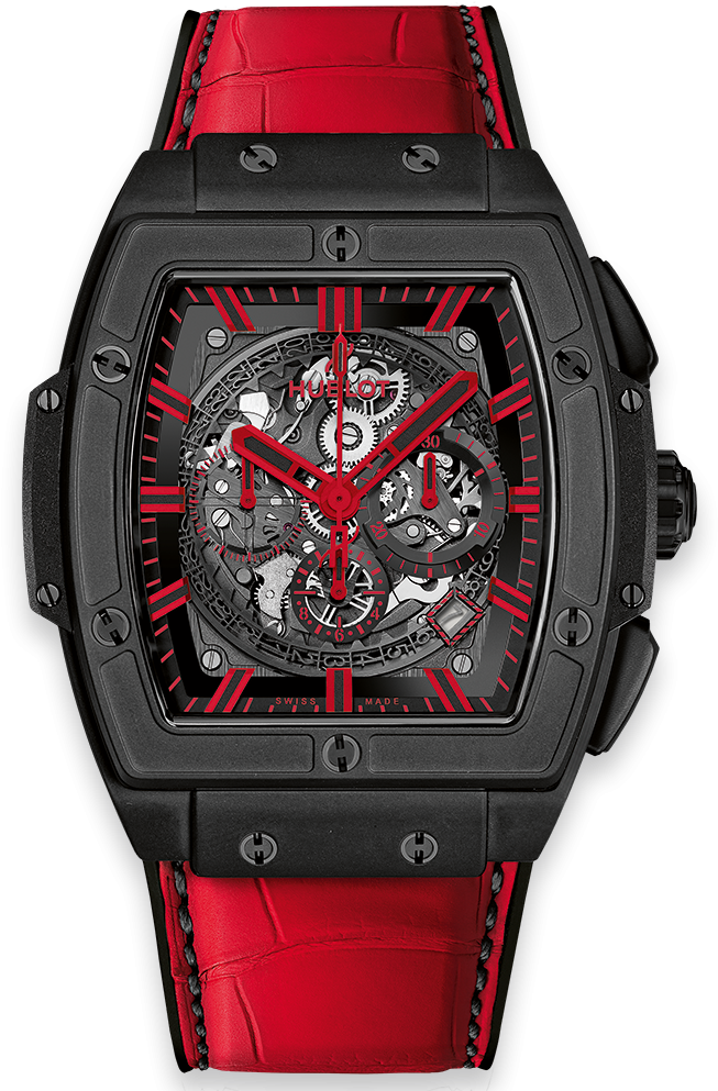 Spirit Of Big Bang All Black Red - Hublot Spirit Of Big Bang Red (1000x1000), Png Download