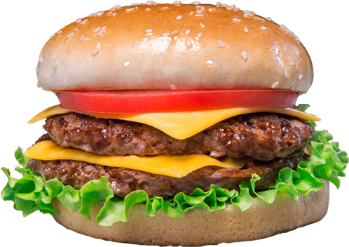 Hamburguesa Doble Carne Png (500x419), Png Download