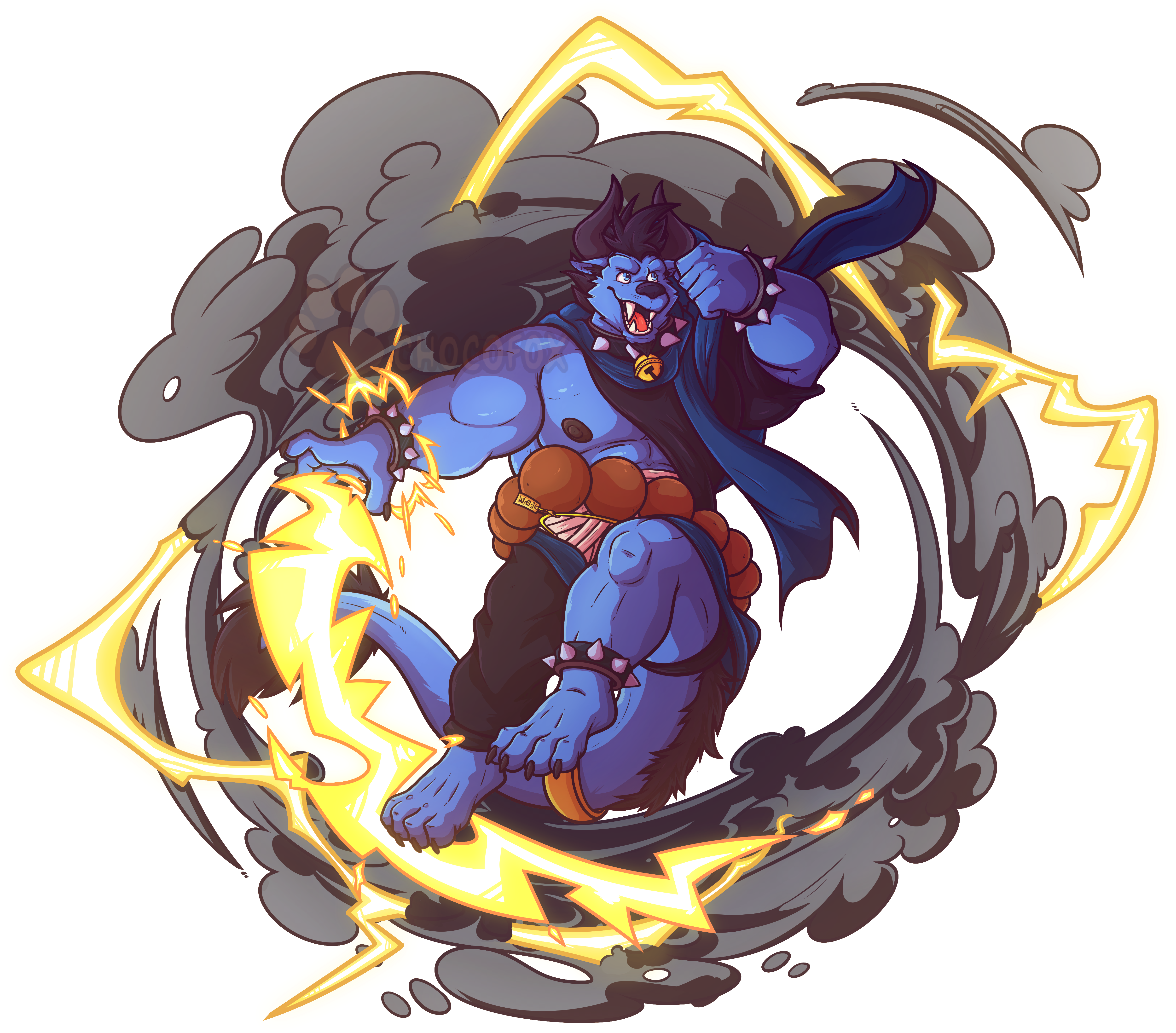 Lightning Monk - Fur (4945x4355), Png Download