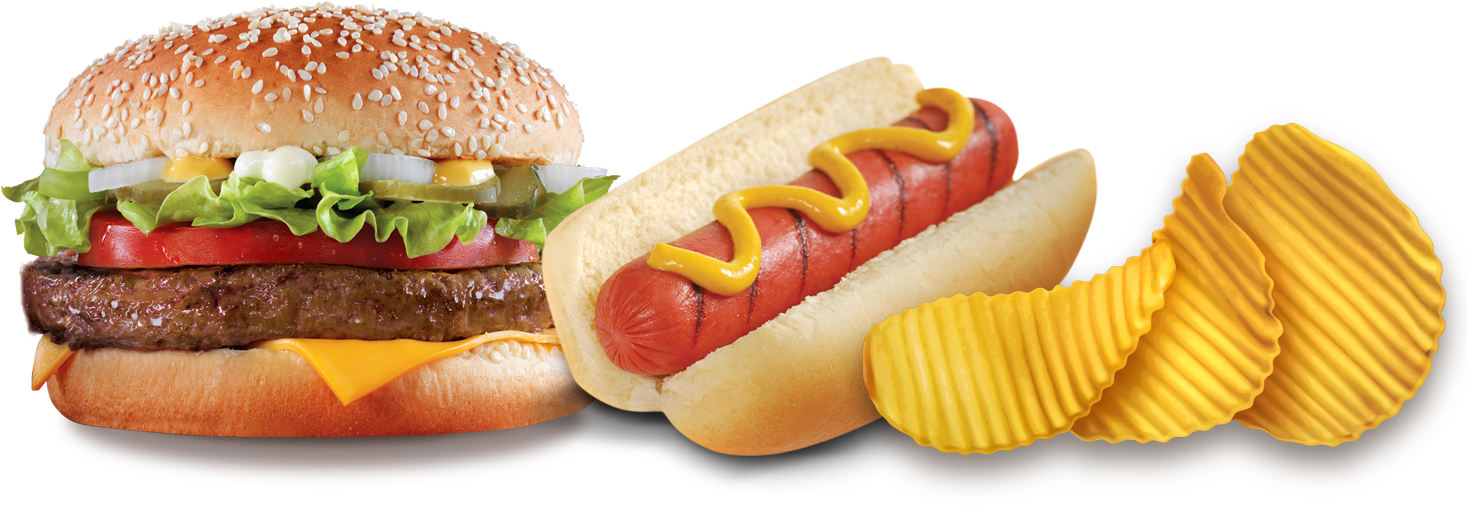 Ipad - Hamburguesa Y Hot Dog Png (1500x546), Png Download