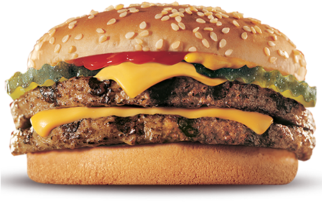 1502670642-2560 - Burger King Double Cheeseburger (460x413), Png Download