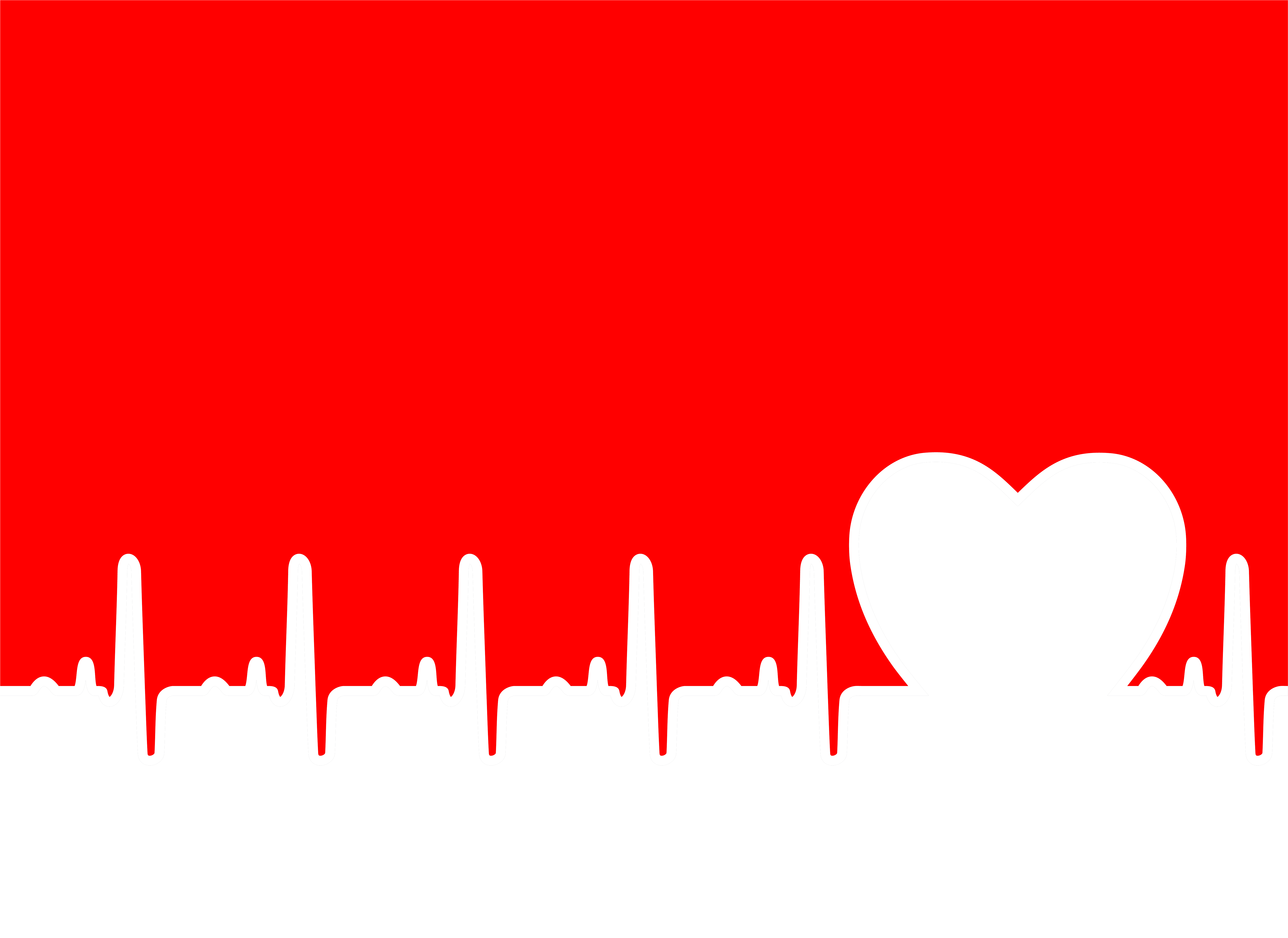 Cardiogram Transprent Png Free Download Computer Heart - Heart Rate (6667x5000), Png Download