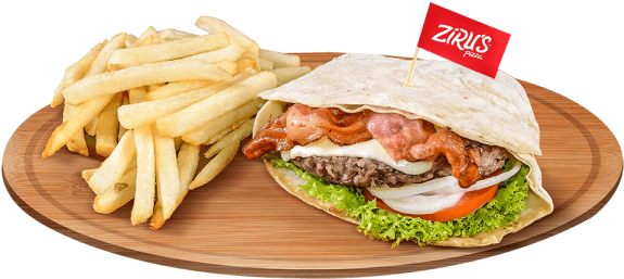 Hamburguesas - French Fries (600x600), Png Download