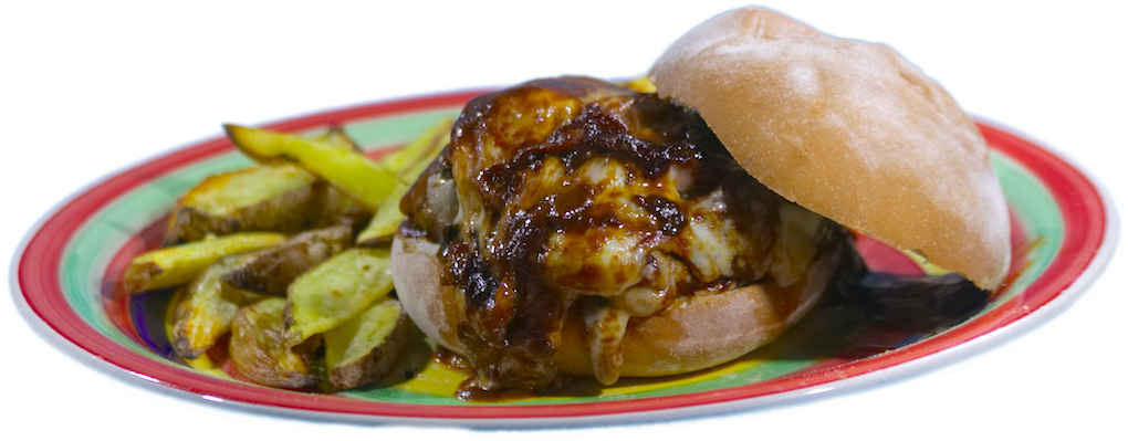 Bbq Texas Burger - Hamburger (1024x415), Png Download