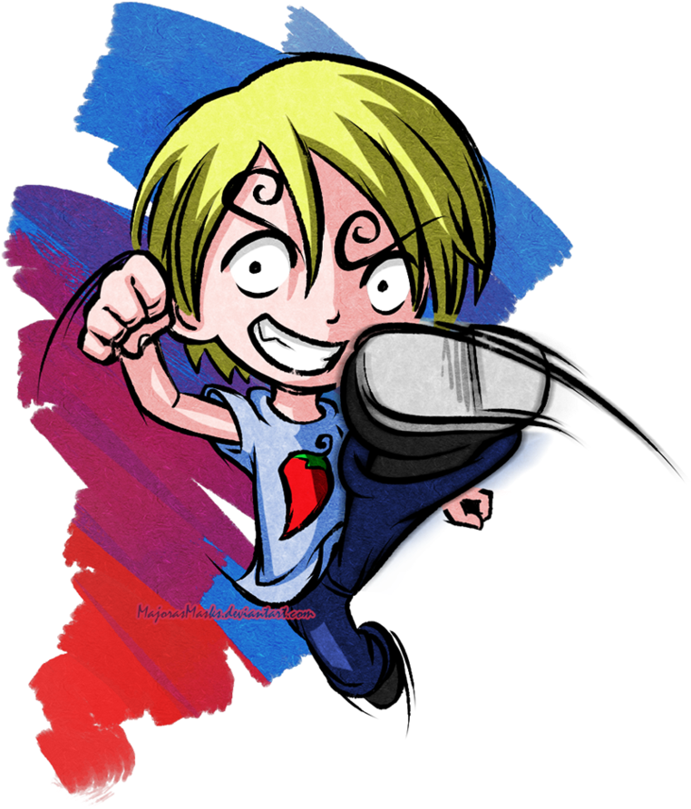 Spicy Sanji In Zelda - Fan Art (851x939), Png Download