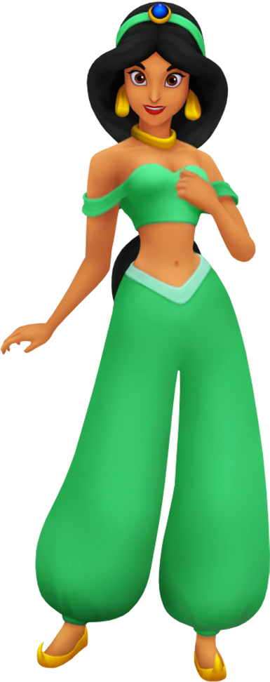 Aladdin Cartoon Image Gallery Png Free Library - Kingdom Hearts Jasmine (462x1000), Png Download