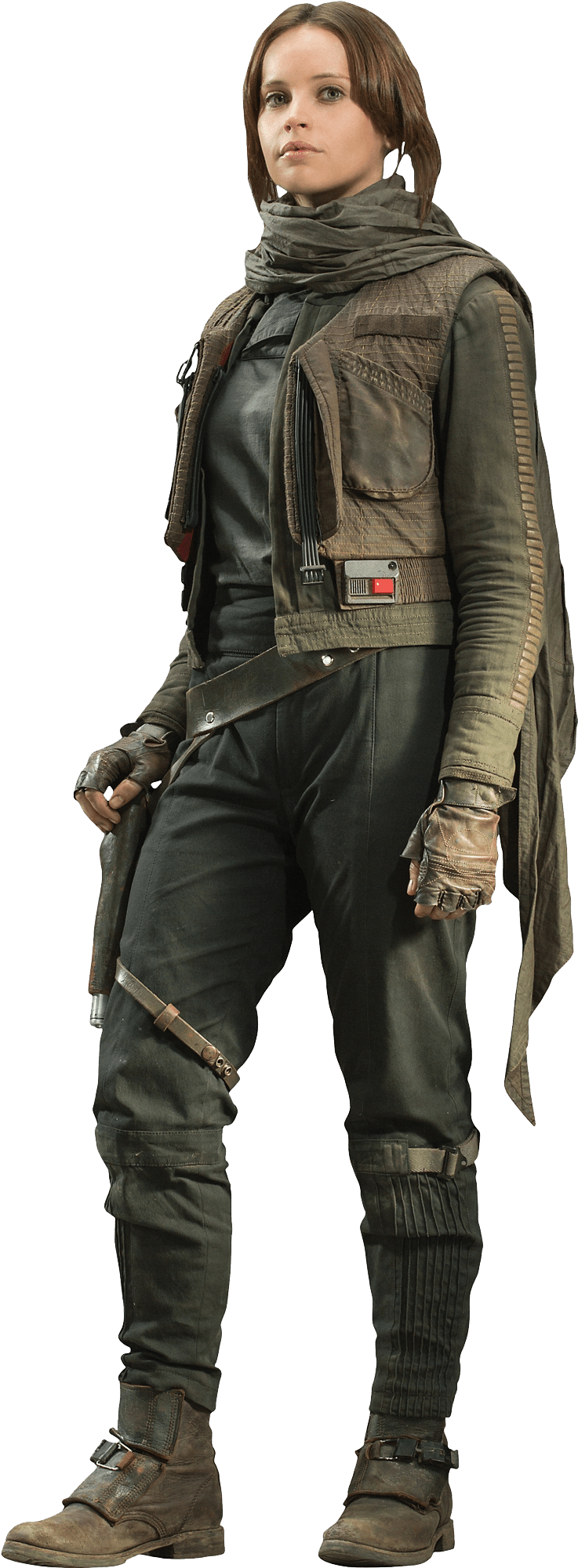 Sesame - Jyn Erso Costume Diy (1226x2193), Png Download