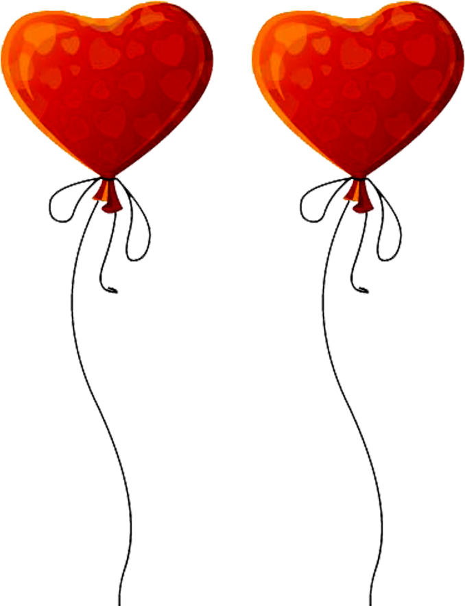 Balões De Coração Em Png - Balao De Coracao Png (768x1024), Png Download