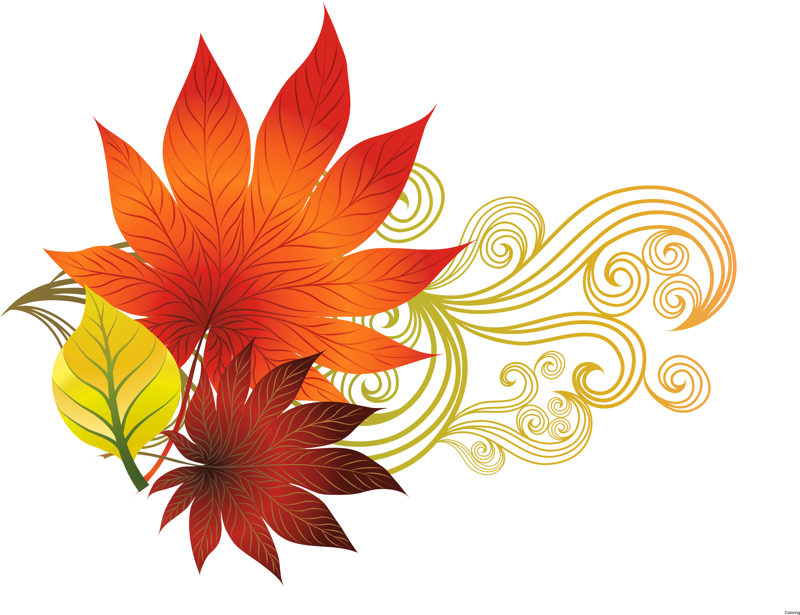 Clipart Fall Border Design - Fall Clipart (3525x2581), Png Download