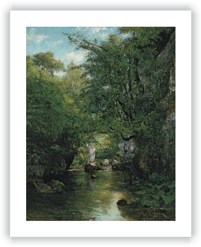 The Water Stream, La Brème - Realismo En El Arte Imagenes (655x800), Png Download
