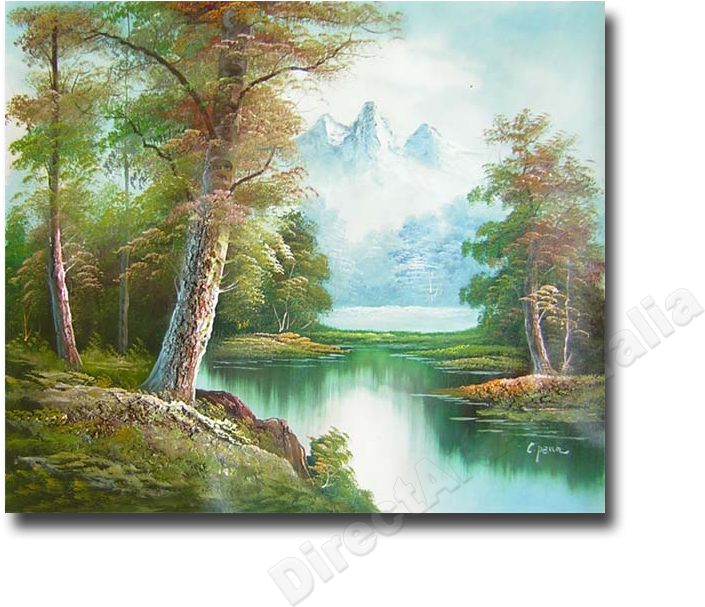 Decorate Your Home With Best Handmade Oil Paintings, - Landscape Paintings (800x700), Png Download