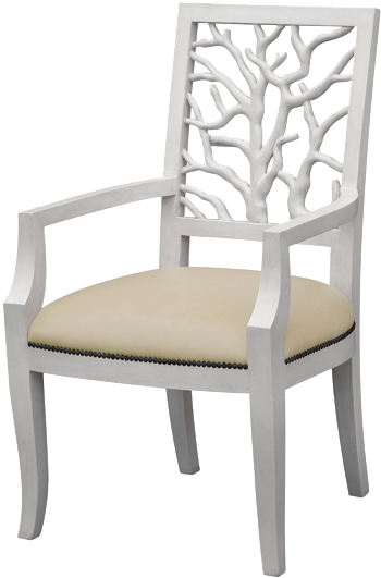 Coral Chair (391x560), Png Download