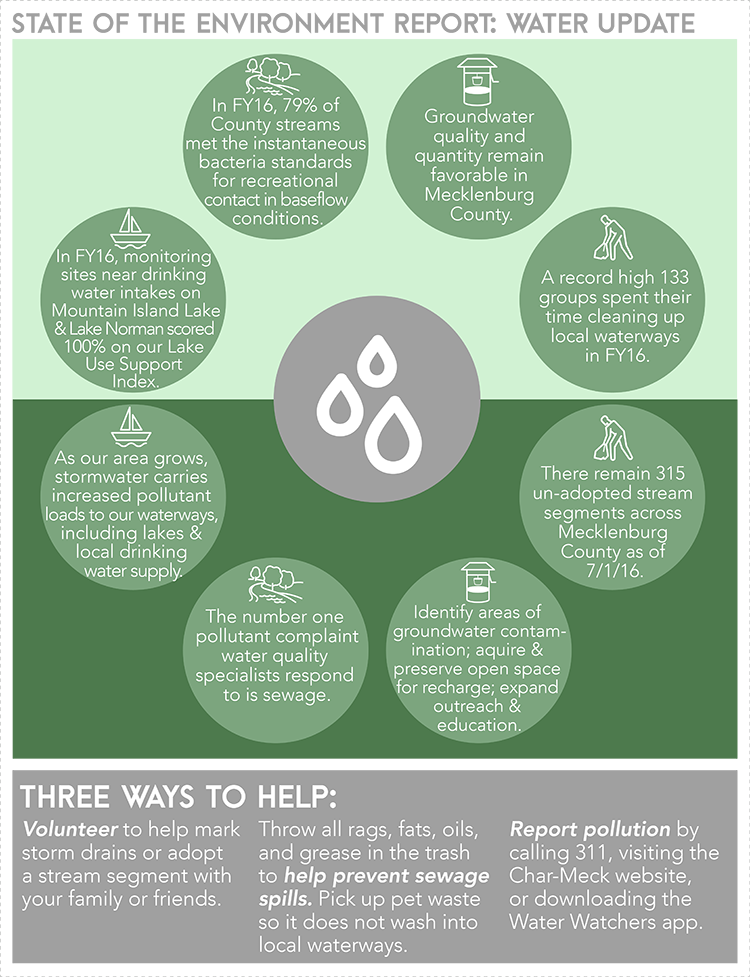 Water-infographic - Mecklenburg County Nc Water Quality (750x977), Png Download