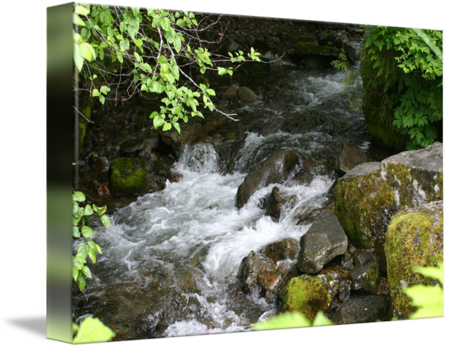 Ketchikan Waterfall By Christina Walton Clip Library - Library (650x504), Png Download