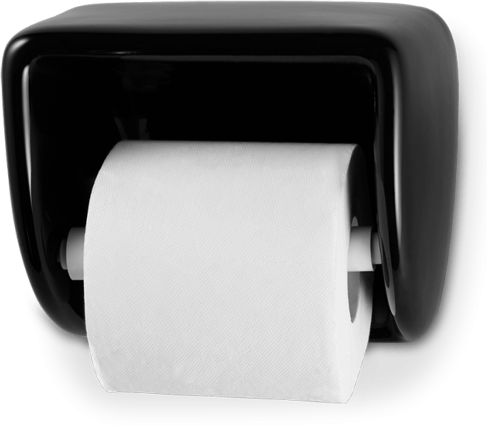Black Toilet Paper Dispenser - Toilet Paper (750x1000), Png Download
