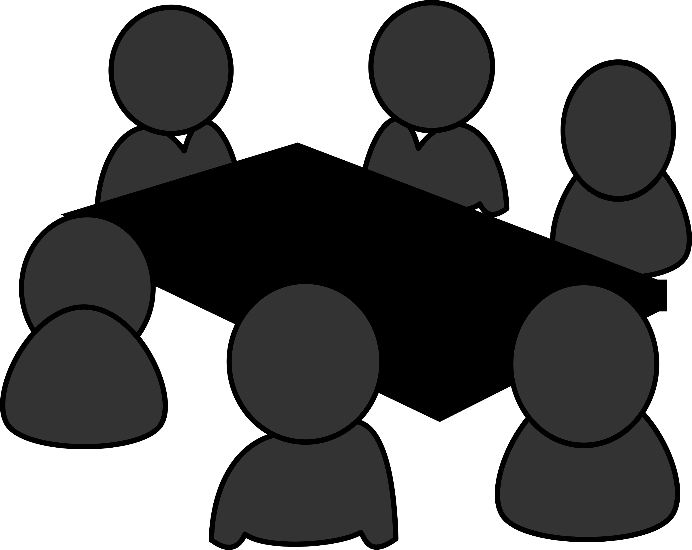 This Free Icons Png Design Of Meeting Around A Table (2400x1907), Png Download