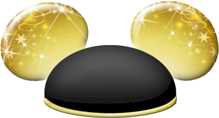 Mouse Icons Clipart - Gold Mickey Mouse Logo (722x404), Png Download