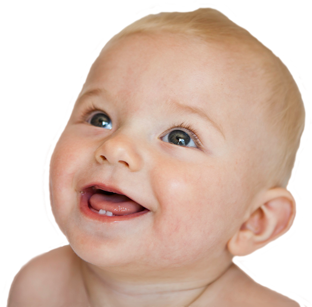 Face Happy Baby - Happy Baby Face Png (633x624), Png Download