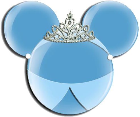 Free Mickey Ears Png - Cinderella Mickey Mouse Head (499x425), Png Download