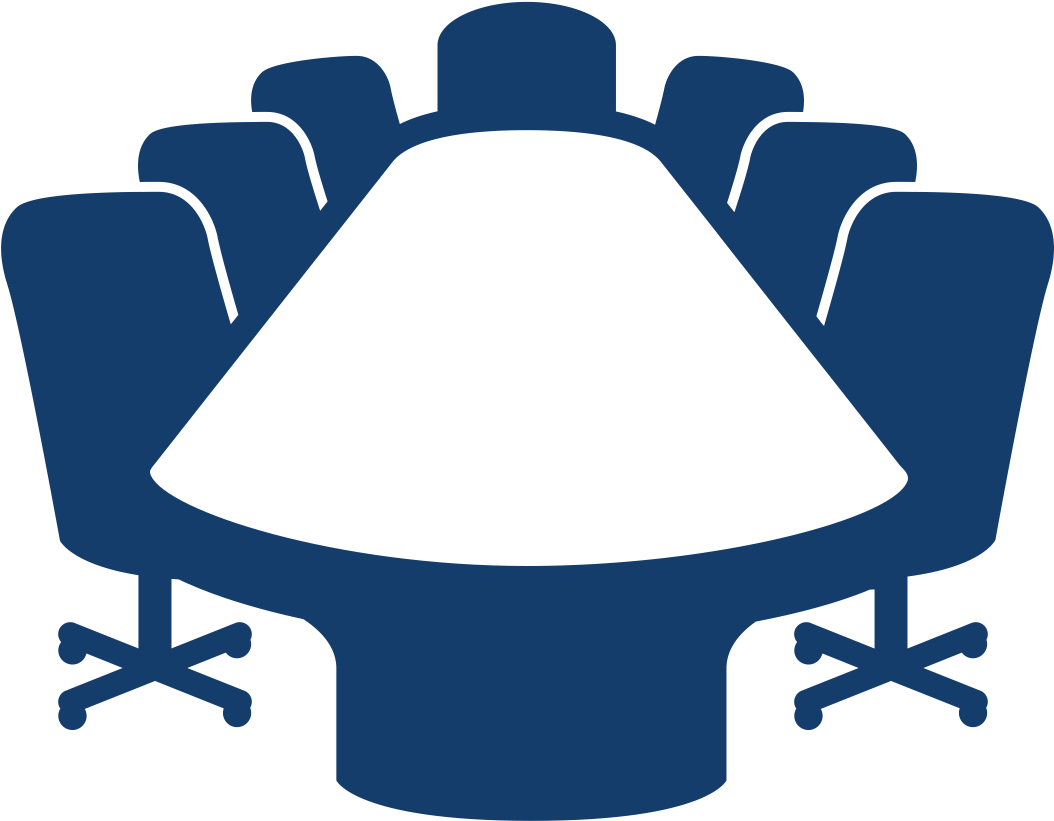Table Clipart Board Director Pencil And In Color Table - Meeting Table Icon Png (1200x1200), Png Download