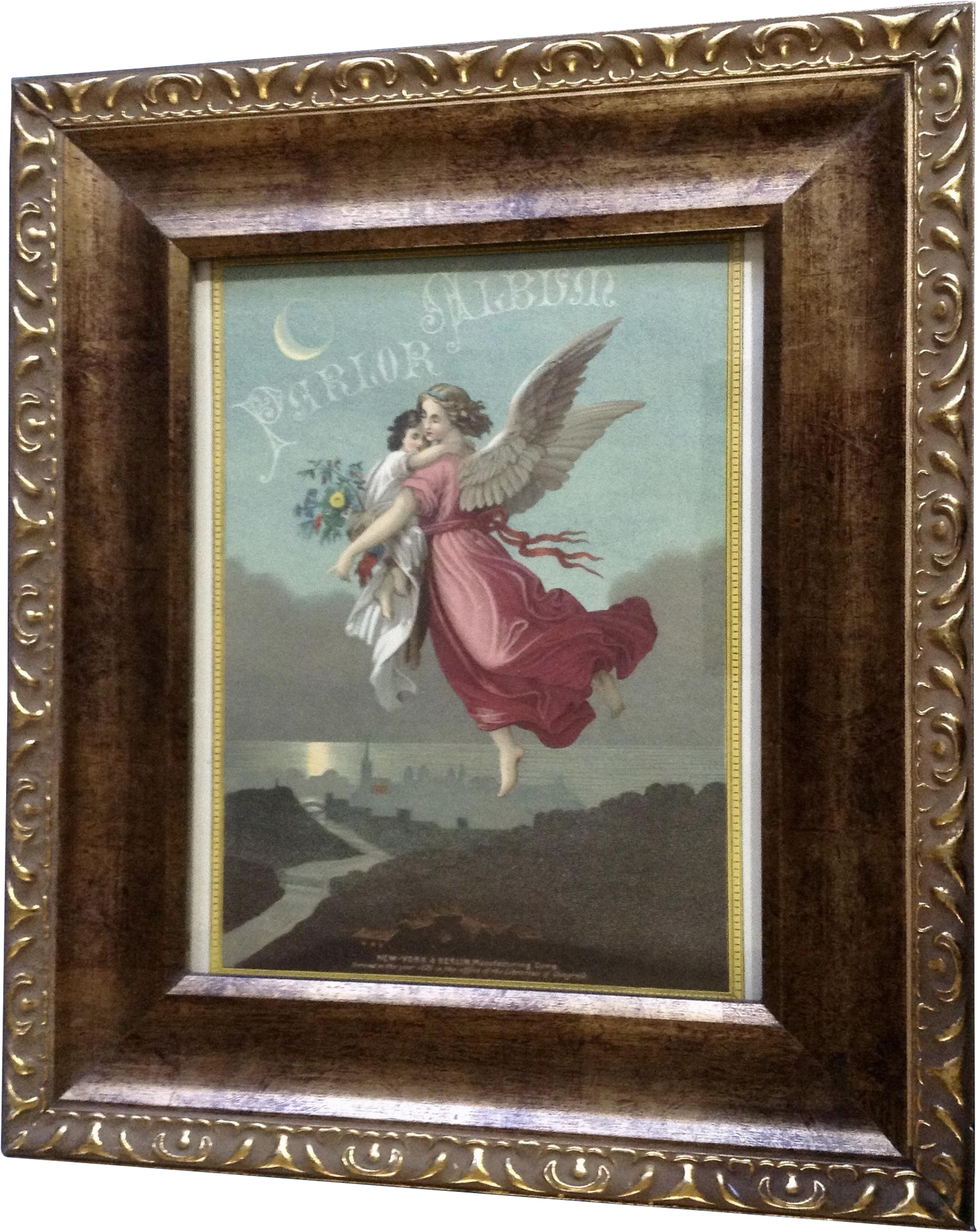 1875 Victorian Parlor Album Art Print First Page On - Picture Frame (2048x2048), Png Download