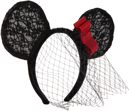 Disney® Electric Holiday Mickey Mouse® Ears With Veil - Lingerie Top (450x750), Png Download