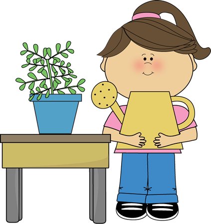 Classroom Plant Helper Clip Art - Plant Helper Clipart (423x450), Png Download