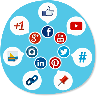 Impulsionamento Nas Redes Sociais - Social Media (410x410), Png Download