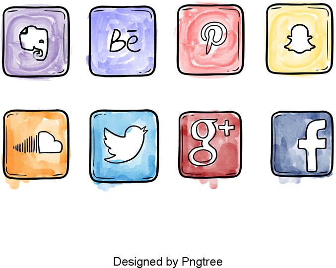 A Classificação Social Media Vector De Material Aplicação - Social Media (800x800), Png Download