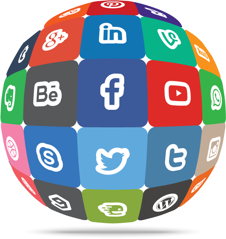 Redes Sociais Volupio Publicidade Viseu - Redes Sociales Vector Png (800x800), Png Download