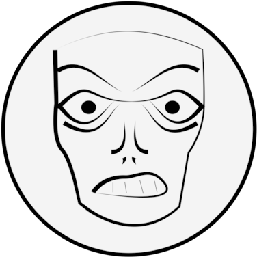 Smiley Face Anger Facial Expression Download - Clip Art (530x750), Png Download