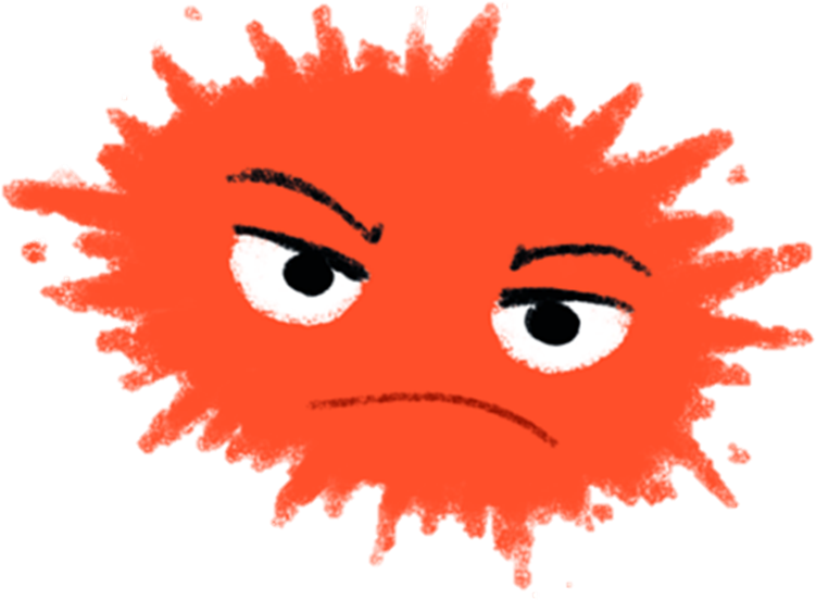 Angry - Cartoon (897x700), Png Download