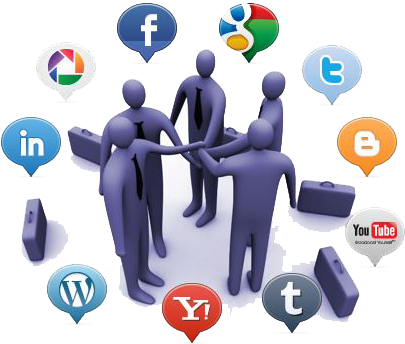 Gerenciamento De Mídias Sociais - Marketing En Las Redes Sociales (421x348), Png Download