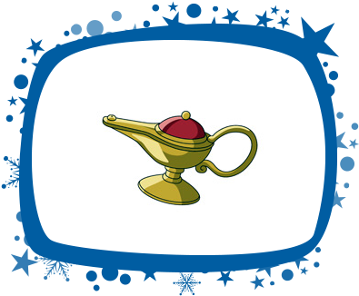 Genie Less Magic Lamp - Doraemon Genie Less Magic Lamp (400x354), Png Download