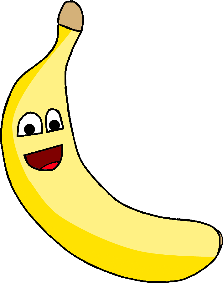 Banner Stock Banana Clipart Banna Frames Illustrations - Smiley Banana Clip Art (784x952), Png Download