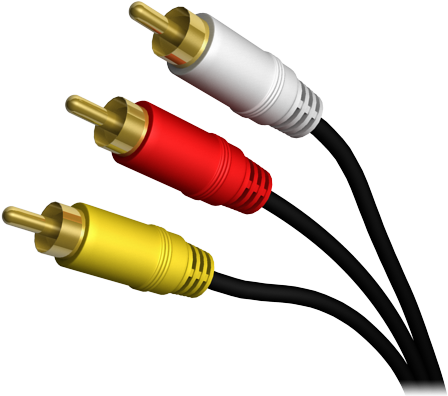 Rca Stereo Audio Cable - Composite Video Connector Png Icons (460x400), Png Download