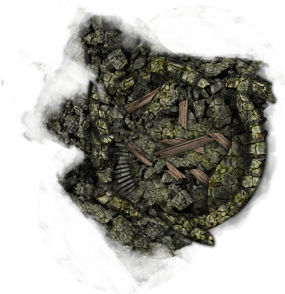 Here Is The Collapsed Castle Tower We Created In My - House Fly (800x800), Png Download