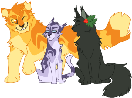 Jayfeather Lionblaze And Hollyleaf (500x375), Png Download
